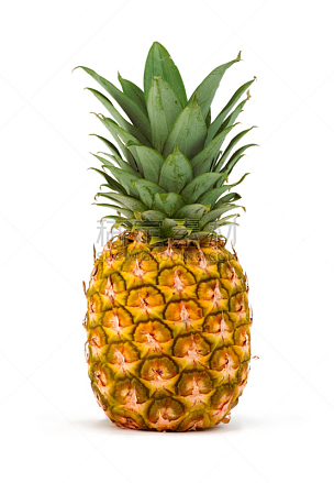 菠萝,分离着色,夏威夷大岛,夏威夷,水果,食品,夏威夷人,背景分离,垂直画幅,正面视角