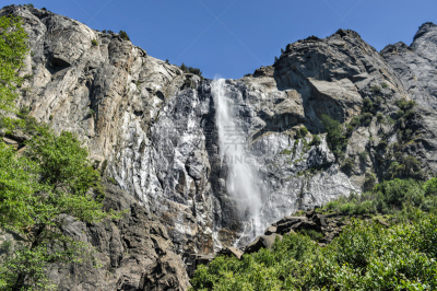 新娘面纱瀑布,bridalveil meadow,优胜美地瀑布,水,公园,风,水平画幅,高视角,瀑布,户外