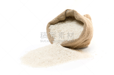 稻,粗麻布袋,长粒米,白米,农业,纺织品,食品,长的,米