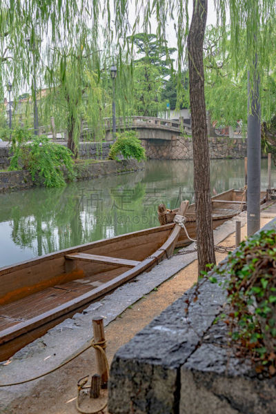仓敷,河流,海滩,划艇,船,传统,国内著名景点,旅途,复古风格,著名景点