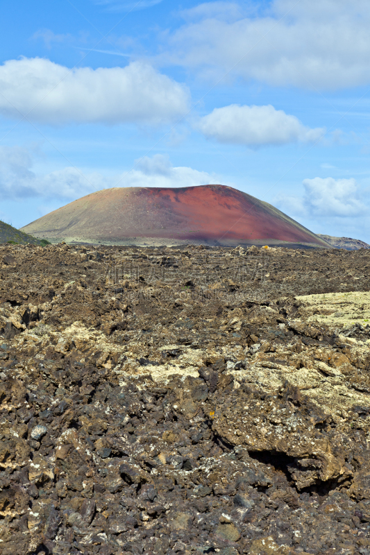 timanfaya national park,兰萨罗特岛,火山地形,垂直画幅,天空,公园,褐色,大西洋群岛,旅行者,夏天