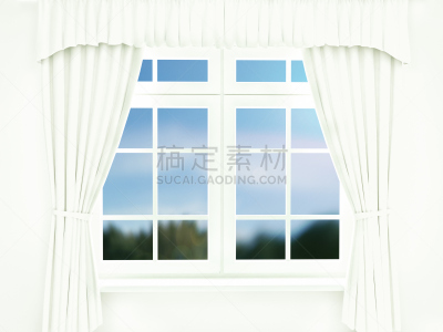 白色,拉凡他那石拱,窗帘,三维图形,美,新的,边框,水平画幅,古老的,家庭生活