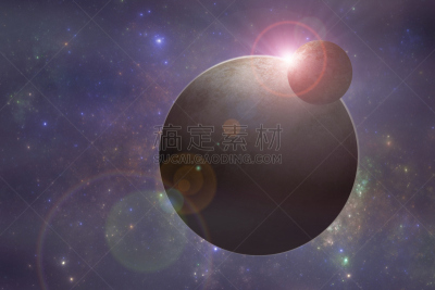绘画插图,太空,外星人,幻想,未知的事物,行星,太阳系外行星,加莱克斯草,小行星,星迹