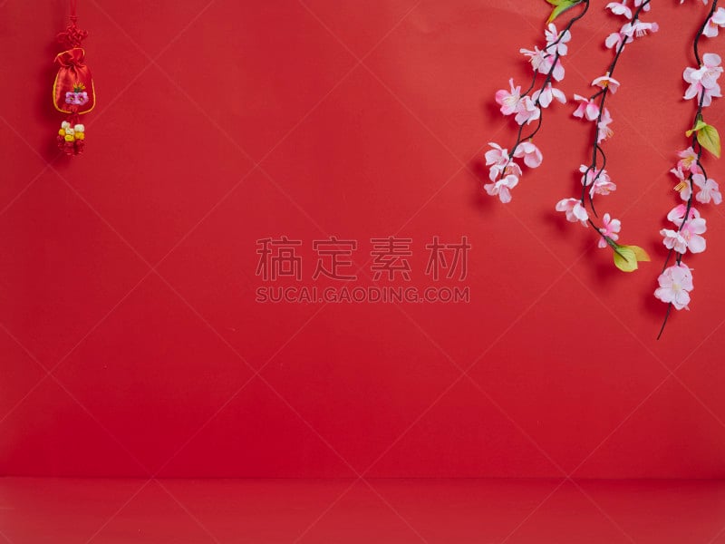 传统,春节,留白,红色背景,2020,铸锭,新年前夕,中国结,泰国,信封