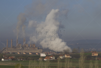 半空中,巨大的,普里什蒂纳,科索沃,二氧化碳,电缆,留白,气候,水平画幅
