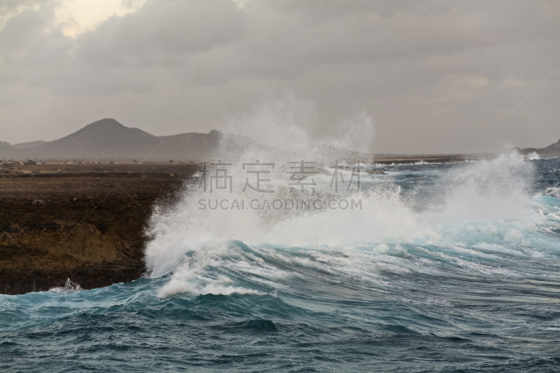 波耐尔,北部岸,水平画幅,无人,早晨,户外,干的,岛,海洋,波浪