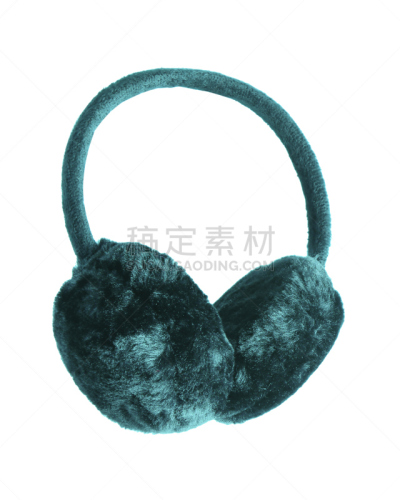 白色,毛绒绒,柔和,海洋,青绿色,耳罩,分离着色,彩色图片,个人随身用品,垂直画幅