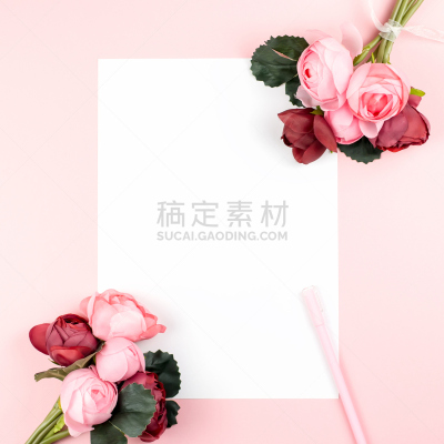 留白,边框,空白的,红色,水笔,粉色,背景,蜡笔画,卡片,花
