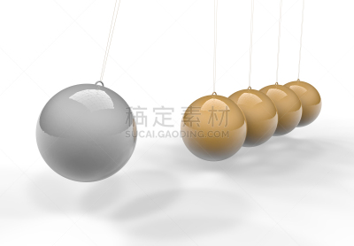 三维图形,牛顿碰撞球,桌上玩具,金属,想法,球体,白色,技术,悬挂的,与众不同