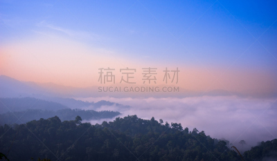 山,雾,佛蒙特,自然,水平画幅,无人,蓝色,欧洲,早晨,夏天