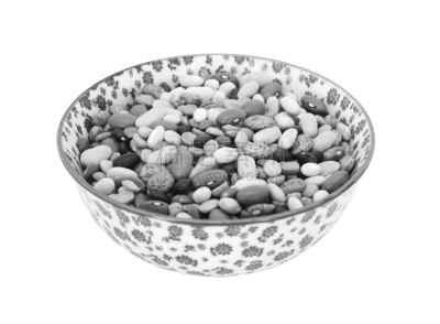豆,瓷器,碗,干燥食品,多样,水平画幅,无人,生食,单色调,特写