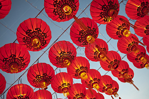 灯笼,红色,部落艺术,纸灯笼,水灯节,新加坡,春节,曼谷,马来西亚