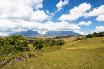 罗赖马山,罗赖马州,平顶山,平顶山区,canaima,委内瑞拉,南美,水平画幅,无人,户外