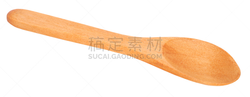 褐色,木匙,水平画幅,小的,木制,无人,全景,古典式,白色背景,背景分离