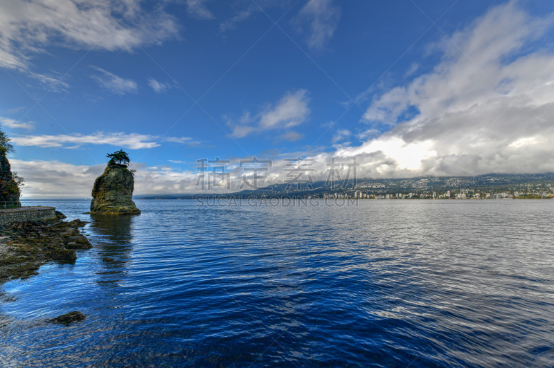 加拿大,西沃许岩石,温哥华,美国西北太平洋地区,云景,海岸线,公元前,岩石,户外,天空