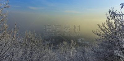 天空,王冠,冬天,霜,有包装的,海洋,曙暮光,园艺师,四季,山脊