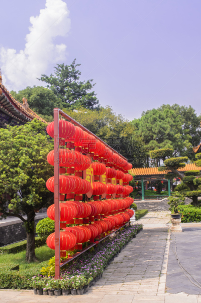 照明设备,珠海,广东省,垂直画幅,天空,建筑,无人,蓝色,户外,草