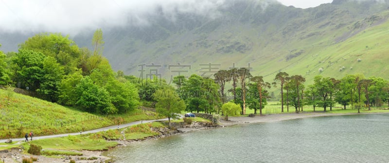 英格兰湖区,波路达利,德文特湖,凯立克,坎伯兰山脉,小无花果树,榆树,坎布里亚,橡树林地,天空