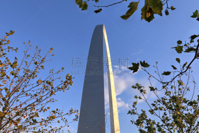 圣路易斯拱门,密苏里,圣路易斯城,美国,旅游目的地,水平画幅,建筑,无人,城市天际线,拱门