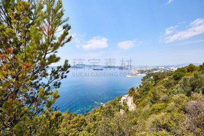海港,塞恩县,土伦,特拉华,海滩,风景,欧洲,波克罗勒岛,船,法国