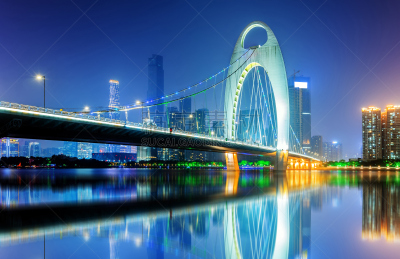 夜晚,桥,水,水平画幅,建筑,市区路,海港,城市天际线,旅行者,黄昏