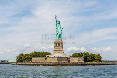 自由女神像,埃利斯岛,自由岛,纽约港,纪念碑,美国,旅游目的地,水平画幅,建筑,无人