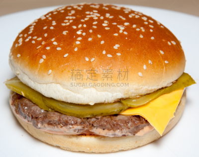 汉堡包,牛肉汉堡,咖啡馆,咖啡店,水平画幅,番茄酱,黄芥末,商务餐,香草蛋黄酱,岂彻姆