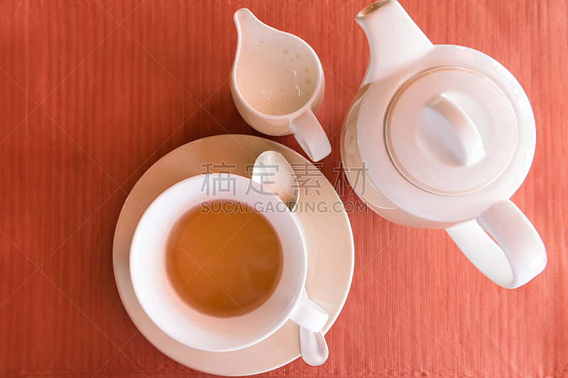 茶壶,白色,橙子,动机,平衡折角灯,桌巾,earl,大吉岭,茶杯,茶碟
