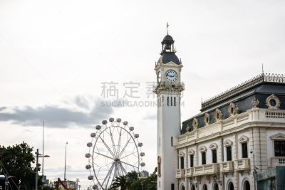 港务局,巴伦西亚省,建筑外部,水平画幅,无人,职权,海港,户外,云景,过去