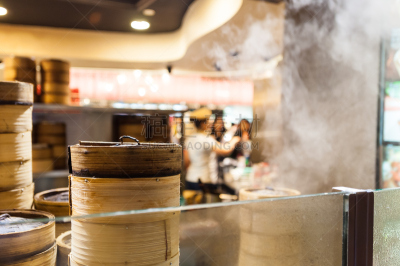 厨房,粤菜,蒸锅,点心,饺子,水平画幅,新加坡,篮子,商业厨房,烹调用具