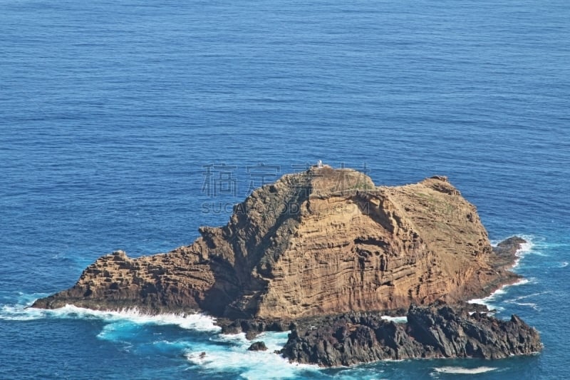 大西洋,岩石,波浪,马德拉,波尔图莫尼斯,水,天空,美,水平画幅,火山地形