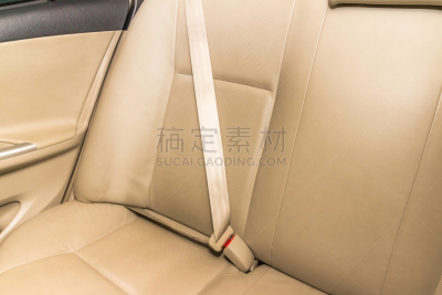 现代,安全带,后背,交通工具内部,后座,汽车,大特写,新的,座位,水平画幅