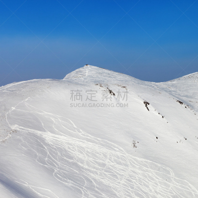 滑雪坡,非滑雪场地的滑雪,雪板,脉搏图,滑雪雪橇,天空,雪,滑雪痕,高处,运动