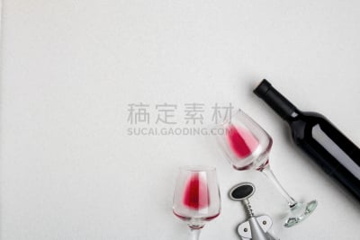 瓶塞钻,酒瓶,在上面,白色背景,视角,玻璃杯,夏布利葡萄酒,下水塞,个性丑男,夏敦埃葡萄