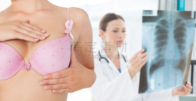女人,特写,个性,乳癌,正面视角,30岁到34岁,图像,检查,青年人,医院