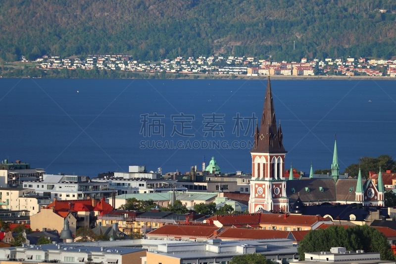 瑞典,延雪平,城镇景观,古典式,湖,斯马蓝达,户外,建筑,城市