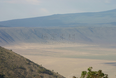 恩格罗恩格罗保护区,非洲,坦桑尼亚,天空,泥土,旅行者,野外动物,干的,湖,草