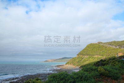 大洋路,奥特威区,坎贝尔海港,水,水平画幅,山,无人,石灰石,户外,大洋洲