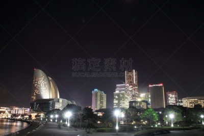夜晚,横滨,城镇景观,水平画幅,无人,户外,都市风景,建筑业,商业金融和工业,城镇