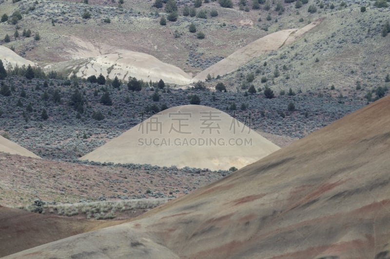 美国,白昼,米切尔城,俄勒冈州,城市,john the baptist,画山,纪念碑,美,褐色