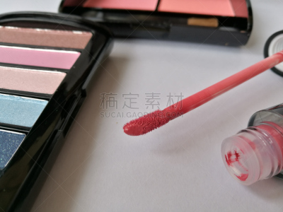美,彩妆,睫毛膏,化妆用品,画笔,唇膏,眼影,眼线笔,华丽的,布置