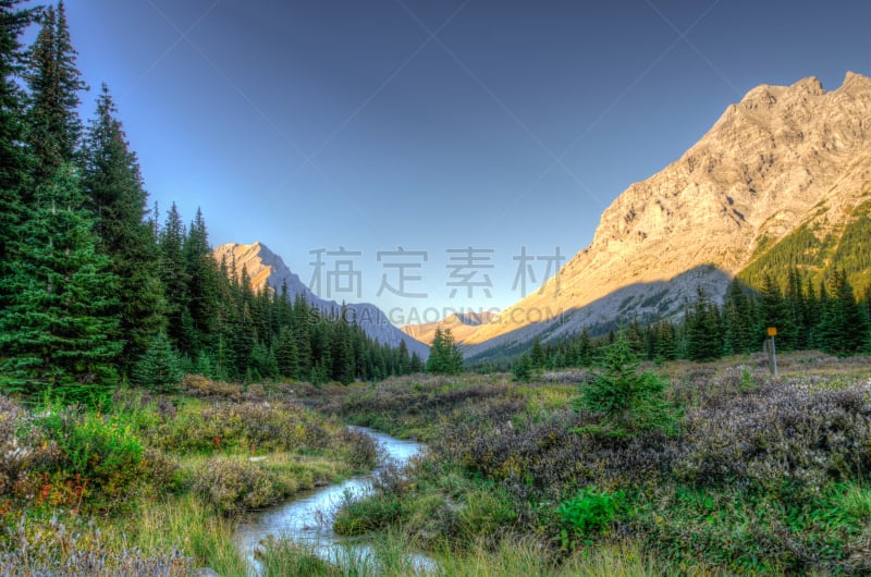 山,风景,埃尔博湖,自然,草地,水平画幅,岩石,阿尔伯塔省,无人,全景