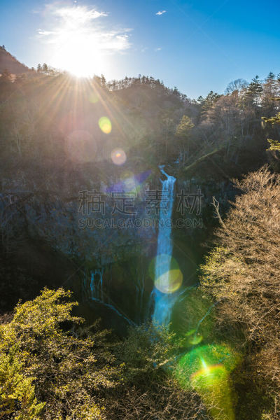 华严瀑布,日高,daiya河,中禅寺湖,日光市,枥木县,垂直画幅,水,国家公园,瀑布