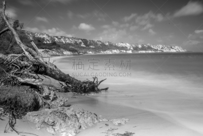 福克斯通,海滩,北丘,多佛的白色悬崖,多佛,肯特,水平画幅,地形,肯特岛,无人