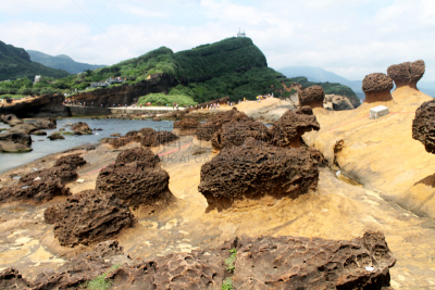 野柳地质公园,自然,风景,云,图像,海洋,太平洋,自然美,无人,海岸线