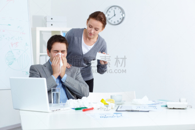 健康保健,美,女人,水平画幅,美人,人,男商人,男性,窦炎