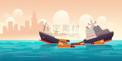海洋,血管,货船,船,波兰,坏掉的,水面,保险,救生艇
