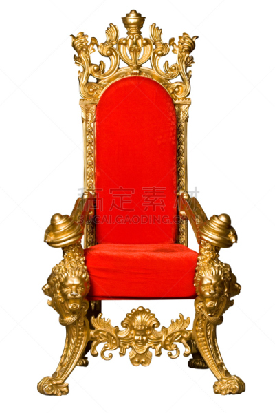 王座,垂直画幅,黄金,纺织品,无人,椅子,家具,过去,华丽的,红色