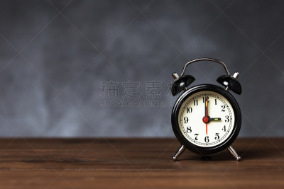钟针,3点,闹钟,背景,留白,6点,桌子,黑色,木制,复古