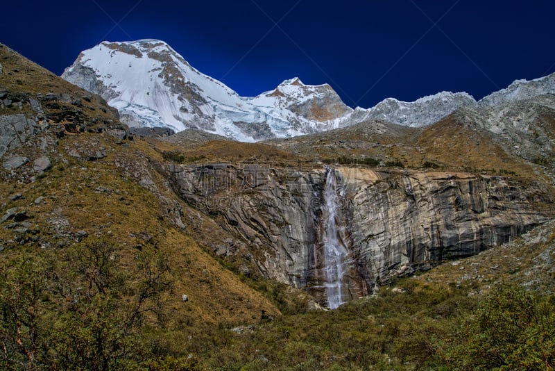 科迪勒拉山脉,天空,阿根廷,水平画幅,绿色,云,地形,雪,冰河,无人